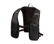 Waterdicht en reflecterend hardloopvest met drinksysteem kleur zwart