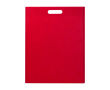 Extra sterke draagtas van gerecycled non-woven materiaal 5 L kleur rood