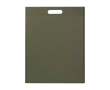 Extra sterke draagtas van gerecycled non-woven materiaal 5 L kleur donkergroen