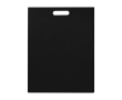 Extra sterke draagtas van gerecycled non-woven materiaal 5 L kleur zwart