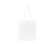 Handige tas van scheurbestendig gerecycled non-woven materiaal 6 L kleur wit