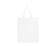Duurzame boodschappentas van gerecycled non-woven materiaal kleur wit