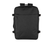 Cabinerugzak van gerecycled polyester 25L voor 17\" laptop kleur antraciet
