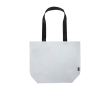 Tote bag van gerecycled kunststof dubbel gelamineerd waterbestendig 18L kleur wit