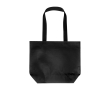 Tote bag van gerecycled kunststof dubbel gelamineerd waterbestendig 18L kleur zwart
