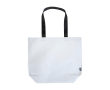 Waterdichte totebag van gerecycled plastic met brede bodem 30L kleur wit