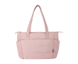 Gewatteerde totebag van gerecycled polyester met laptopvak 15,6” 18L kleur lichtroze