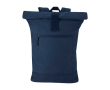 Waterafstotende rolltoprugzak met laptophoes 14\" 16L kleur marineblauw