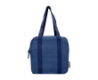 Waterdichte koeltas van gerecycled canvas met 5L inhoud kleur marineblauw