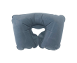 Opblaasbaar en compact reiskussen met bijpassend zakje kleur bondi blauw