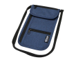 Compacte reistas met meerdere vakken en riem 130 cm kleur gemarmerd blauw