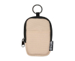 Waterafstotende portemonnee van recycled polyester met clip kleur ivoor