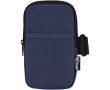 Waterafstotend tasje voor flessen met rits en klittenband kleur marineblauw