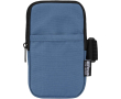 Waterafstotend tasje voor flessen met rits en klittenband kleur bondi blauw