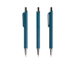 Ergonomische pen met driehoekige body en soft-touch afwerking kleur mist groen