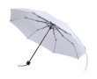 Compacte opvouwbare paraplu met metalen frame en rubber Ø102 kleur wit