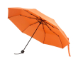 Compacte opvouwbare paraplu met metalen frame en rubber Ø102 kleur oranje
