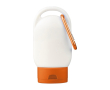 Zonnelotion met karabijnhaak en gekleurde dop SPF30 30 ml kleur oranje