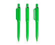 Pen van gerecycled ABS met drukmechanisme, blauwe inkt kleur lichtgroen
