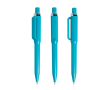 Pen van gerecycled ABS met drukmechanisme, blauwe inkt kleur mist groen