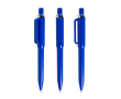 Pen van gerecycled ABS met drukmechanisme, blauwe inkt kleur koningsblauw