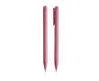 Eenkleurige plastic balpen met blauwe gelinkt kleur roze