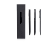 Luxe metalen balpen in matte kleuren met etui, blauwe inkt kleur zwart