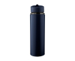 Plastic drinkfles met inklapbare tuit en intern rietje 500 ml kleur ultramarijn blauw