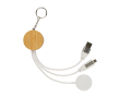 Oplaadkabelset met metalen ring om op te hangen 65W kleur hout