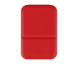 Opvouwbare zakspiegel met hoes van kunstleer 70x11 cm kleur rood