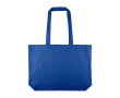 Grote katoenen totebag met lange hengsels 140 g/m² kleur blauw