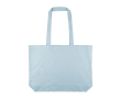 Grote katoenen totebag met lange hengsels 140 g/m² kleur lichtblauw