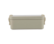 Stapelbare lunchbox met twee lagen en bestekset 2.2 L kleur beige