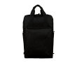 Rugzak van gerecycled polyester voor laptop 16'' met handgrepen bovenaan kleur zwart