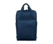 Rugzak van gerecycled polyester voor laptop 16'' met handgrepen bovenaan kleur marineblauw