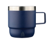 Dubbelwandige roestvrijstalen mok met keramische binnenkant 180ml kleur blauw