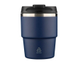 Compacte koffiebeker met dubbelwandige vacuümisolatie 175ml kleur blauw