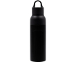 Druppelvrije gerecyclede RVS-fles met filter BrandCharger 520 ml kleur zwart