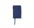 Gelinieerd A6-notitieboek met harde kaft van kunstleer en pen kleur marineblauw