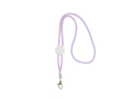 Moderne buisvormige polyester lanyard met karabijnhaak, 3 cm kleur paars