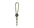 Polyester sleutelhanger met karabijnhaak en personaliseerbaar stuk kleur lichtgroen