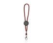 Polyester sleutelhanger met karabijnhaak en personaliseerbaar stuk kleur rood