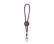 Polyester sleutelhanger met karabijnhaak en personaliseerbaar stuk kleur roze