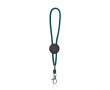 Polyester sleutelhanger met karabijnhaak en personaliseerbaar stuk kleur lichtblauw