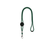 Verstelbare buisvormige lanyard met veiligheidssluiting in de nek kleur groen