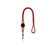 Verstelbare buisvormige lanyard met veiligheidssluiting in de nek kleur rood