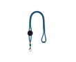Verstelbare buisvormige lanyard met veiligheidssluiting in de nek kleur lichtblauw