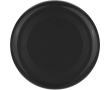 Massieve frisbee van gerecycled plastic met een diameter van 21 cm kleur zwart
