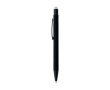 Gerecyclede aluminium balpen met rubberen coating en blauwe inkt kleur wit