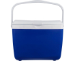 Stevige kunststof koelbox met dubbele wand en handgreep 13 L kleur blauw